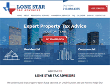 Tablet Screenshot of lonestartaxadvisors.com